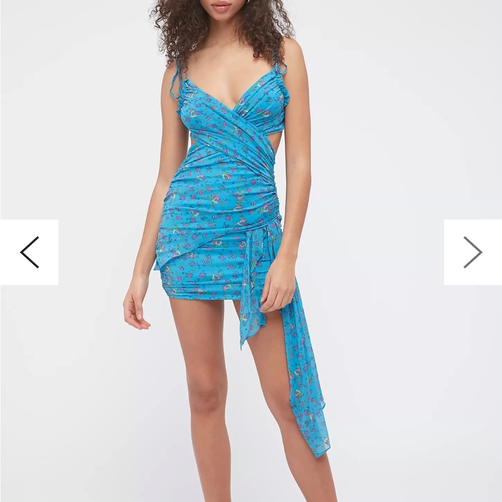 For Love & Lemons Bahamas Wrap Mini Dress Sz medium